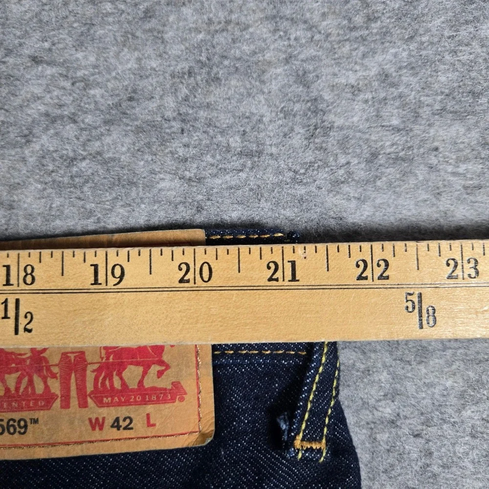 Levi's Mens Blue 569 Loose Straight Denim Shorts 42